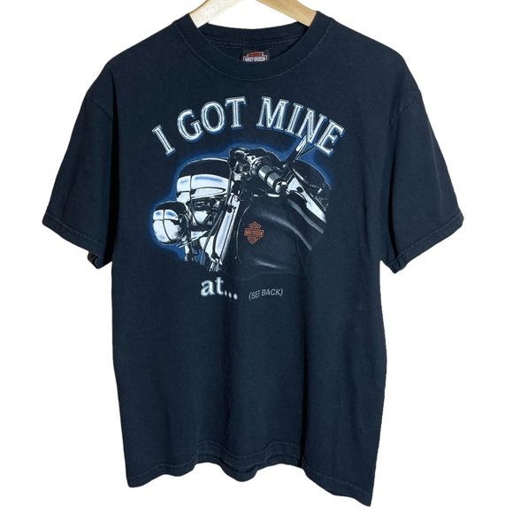 Harley Davidson Vintage I Got Mine At Victorville CA T-Shirt Size Medium 2002 - Picture 1 of 7